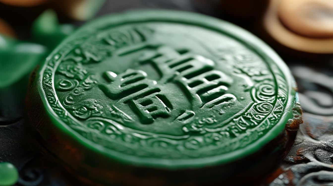 大唐通宝 翡翠