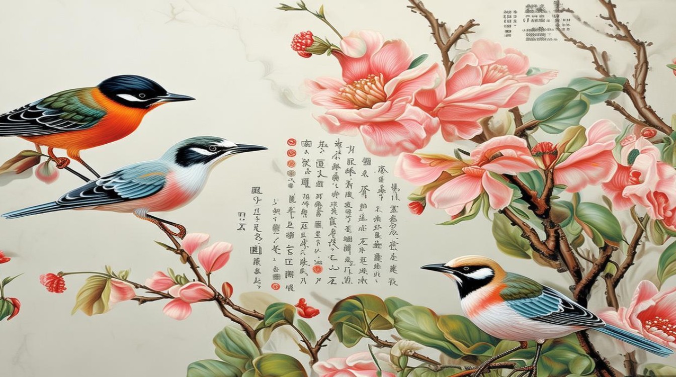 画家尹伊花鸟