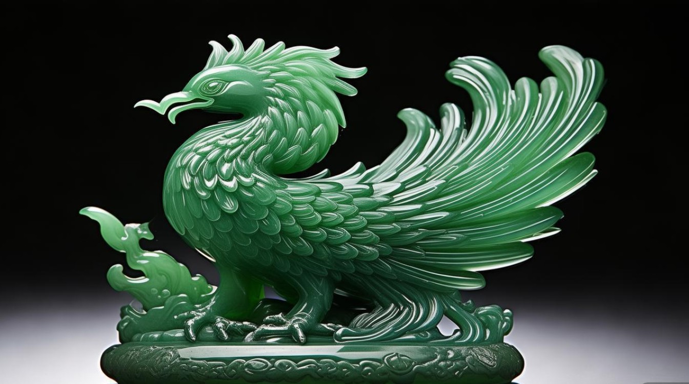 翡翠凤凰 摆件