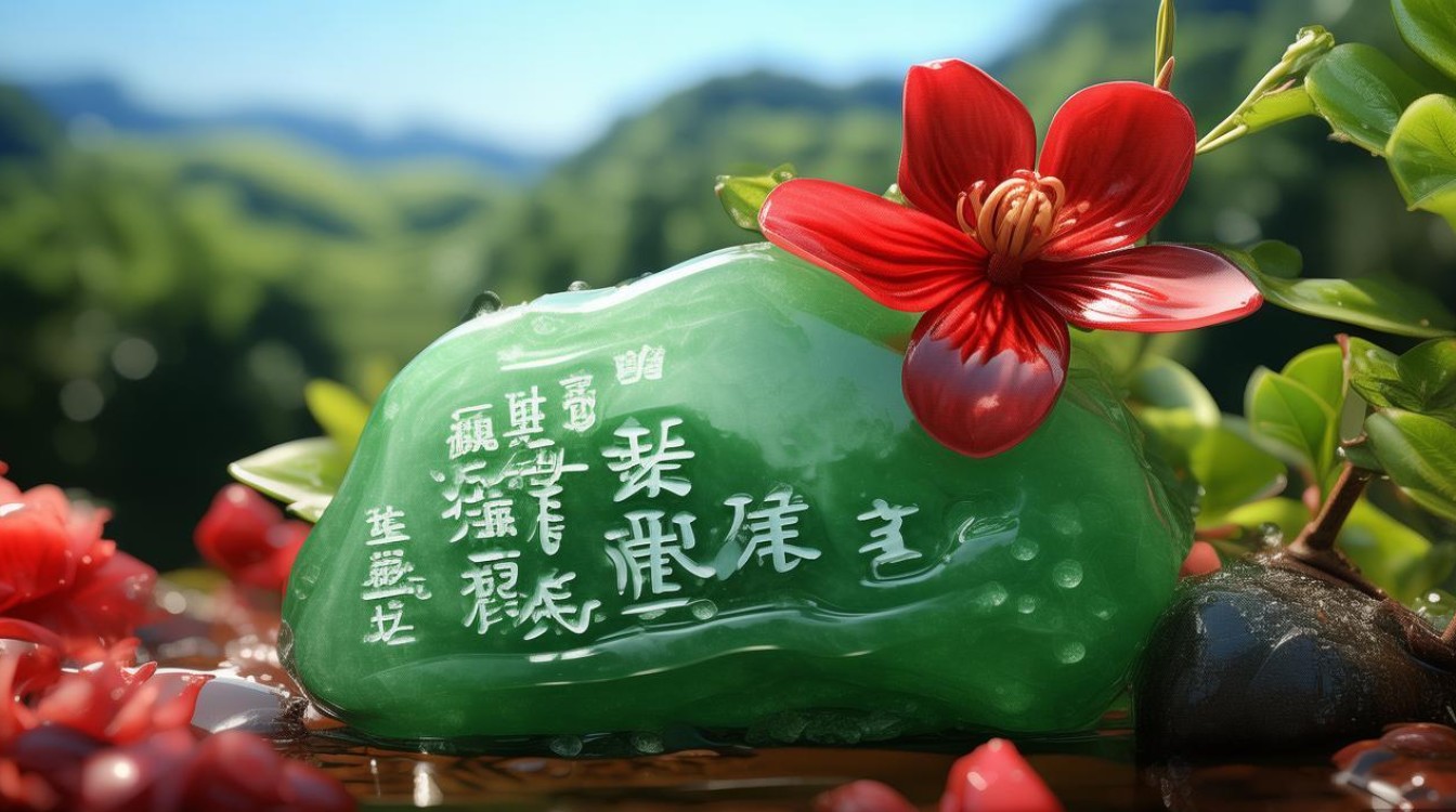 翡翠招桃花