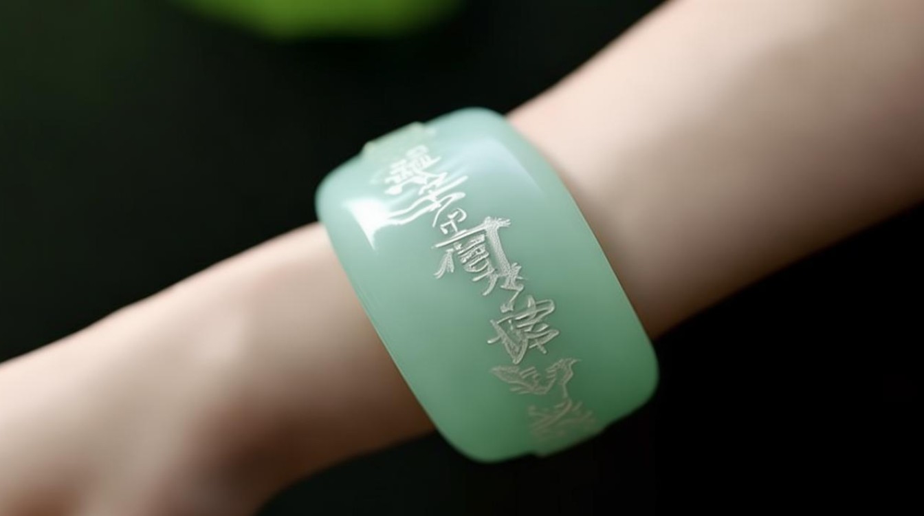 浅色翡翠手镯