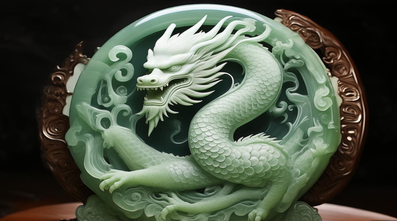 翡翠镂空龙
