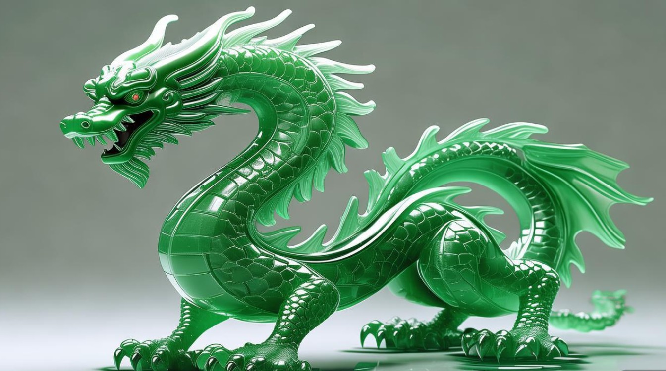 翡翠镂空龙