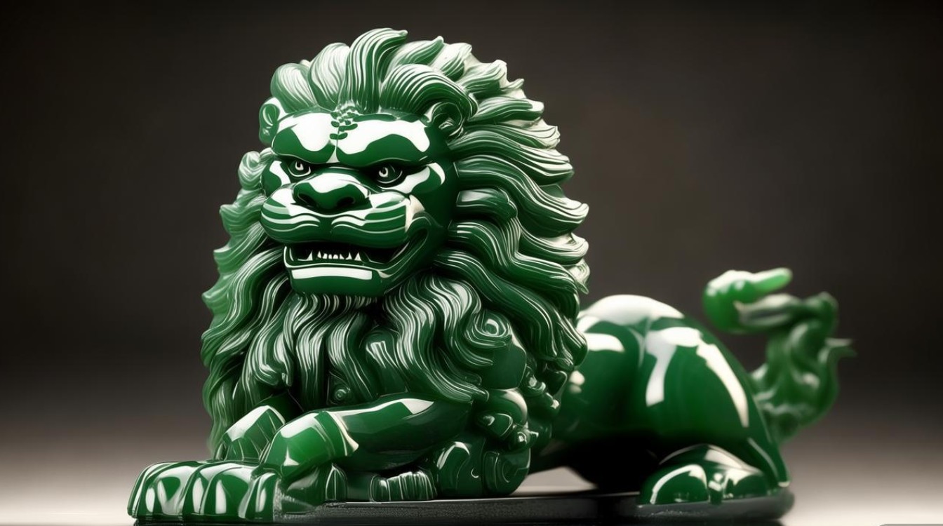 翡翠狮子图片