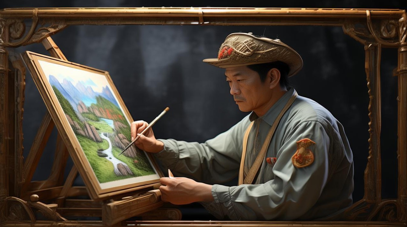 军旅画家同君