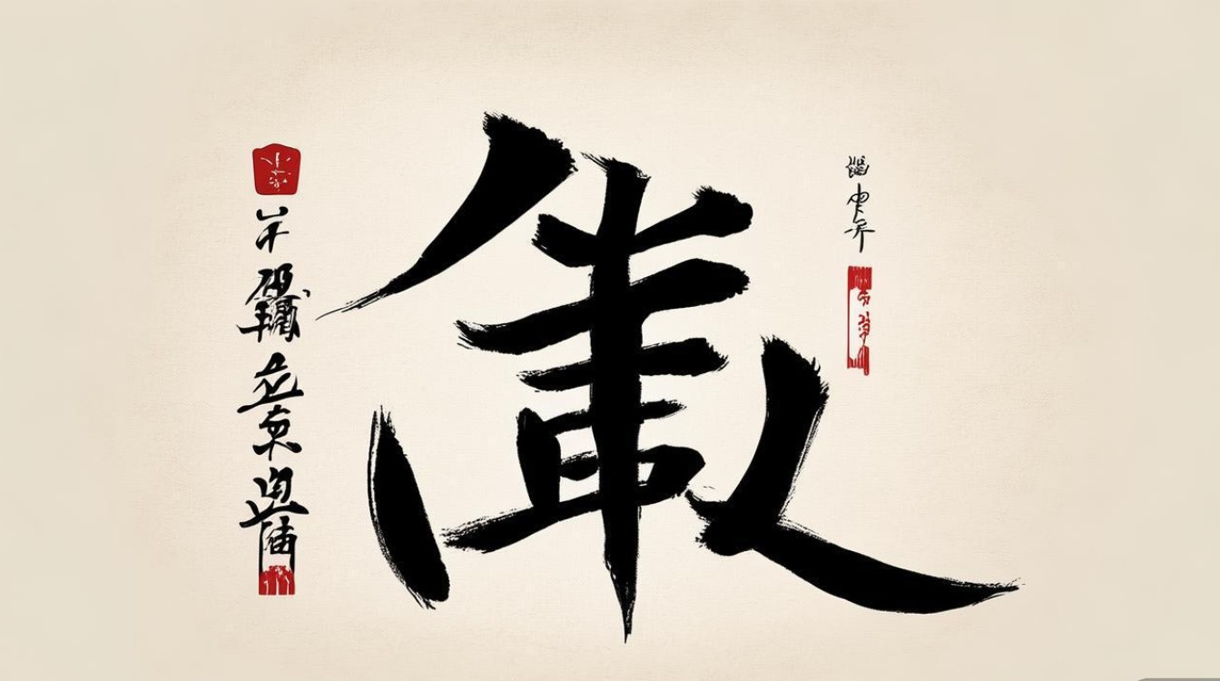 恕字书法图片