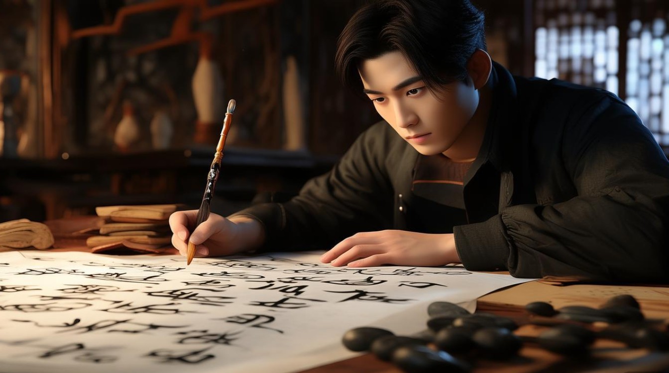 杨洋会书法