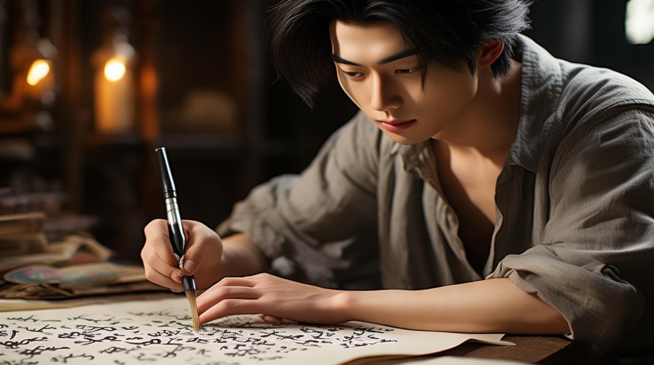 杨洋会书法