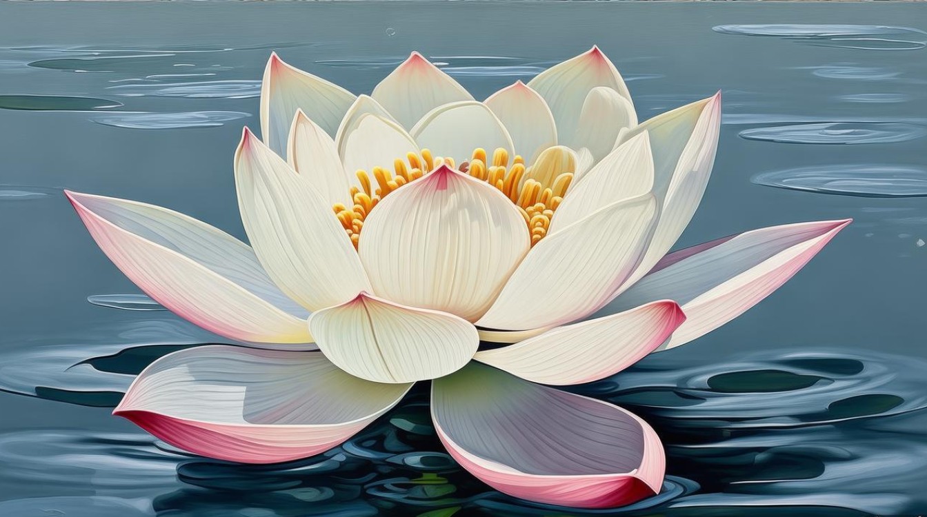 画家画的莲
