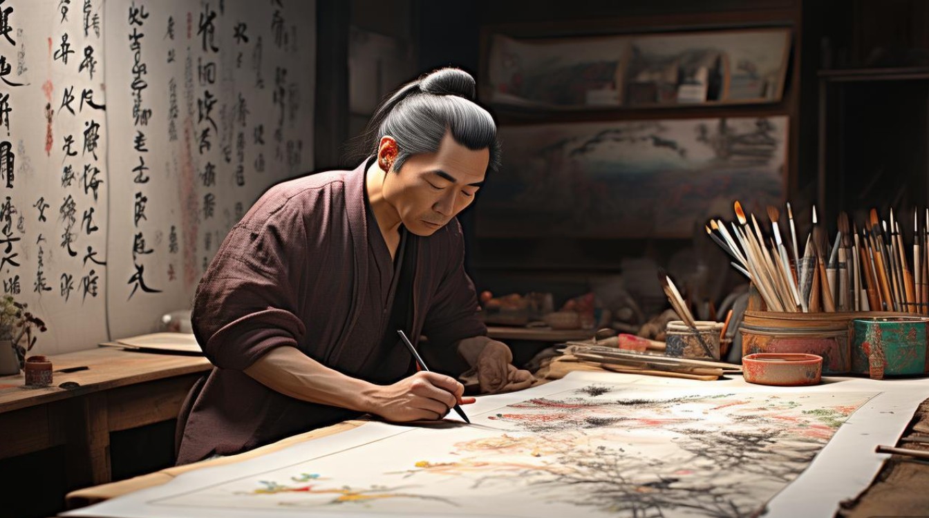 书画家景