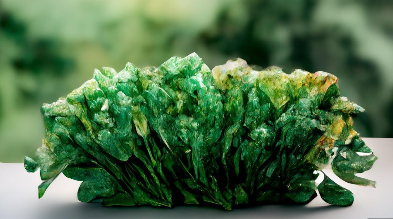 翡翠活花与死花
