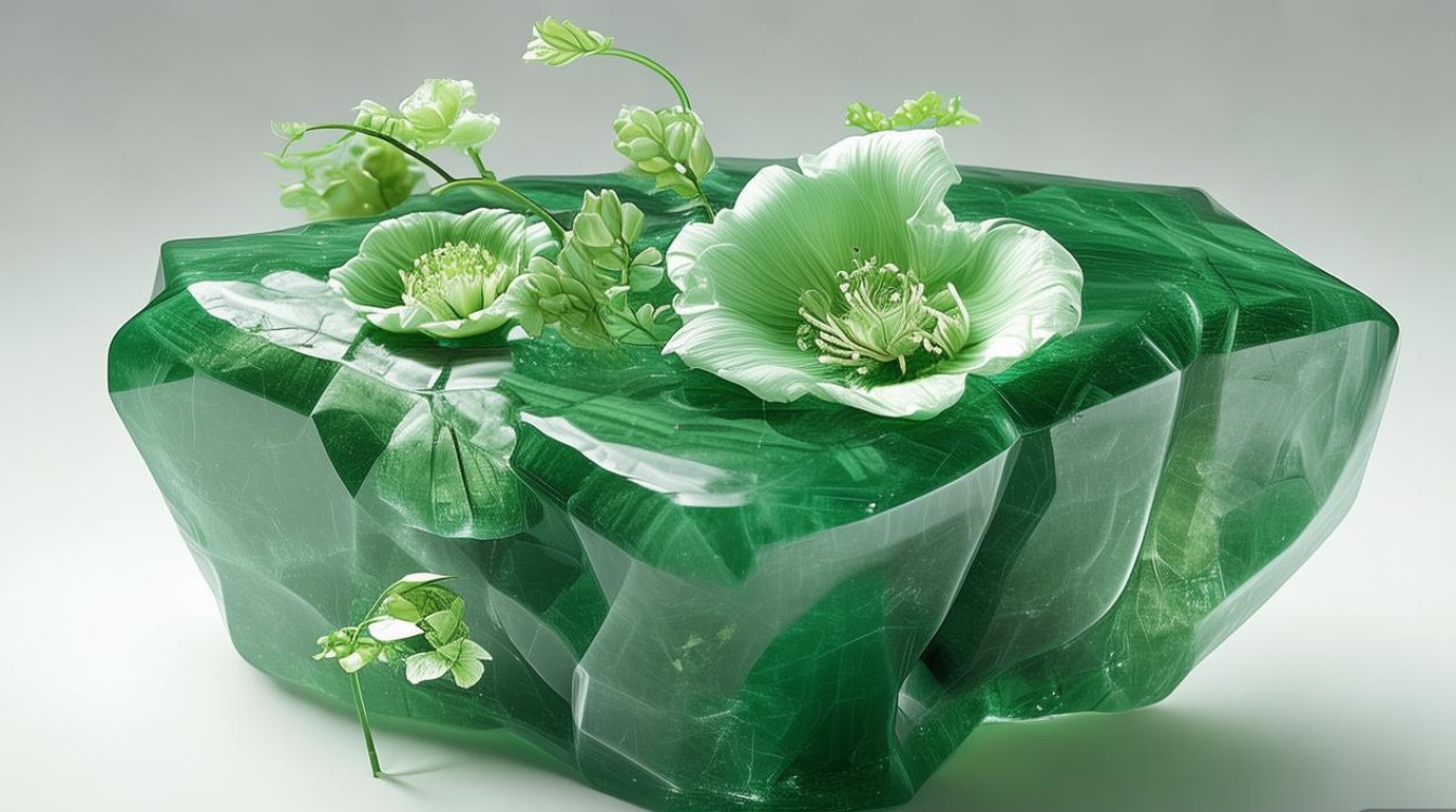 翡翠飘花活花