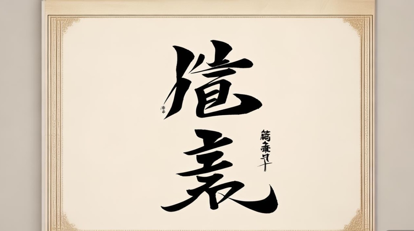 檀字书法
