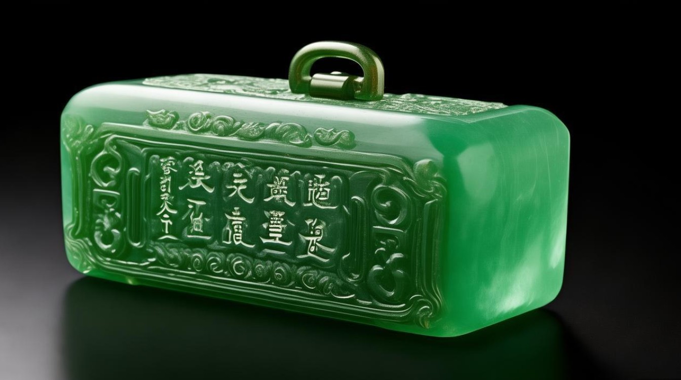 翡翠长命锁图片