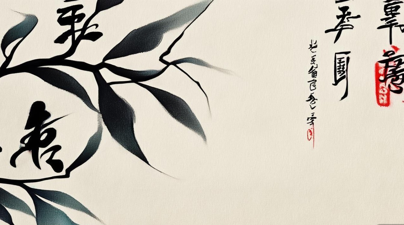 梅竹书法