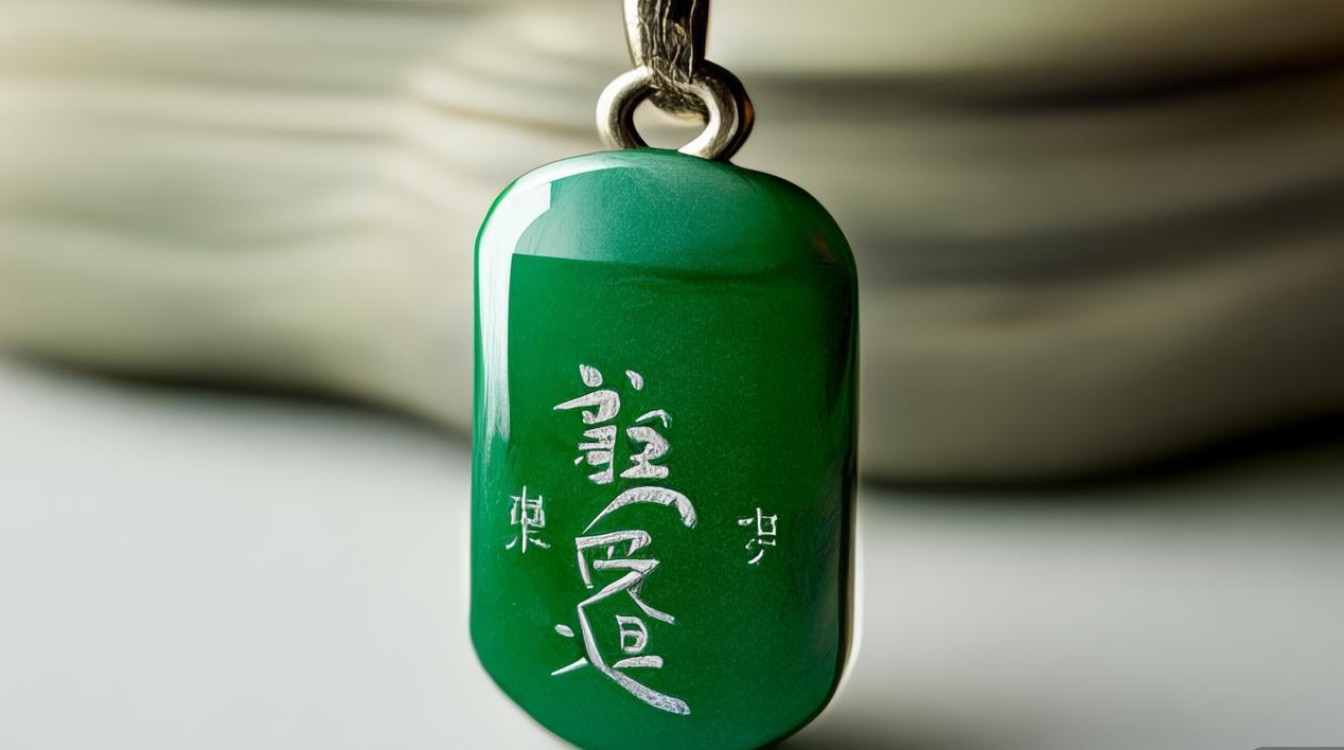 翡翠吊坠有裂痕