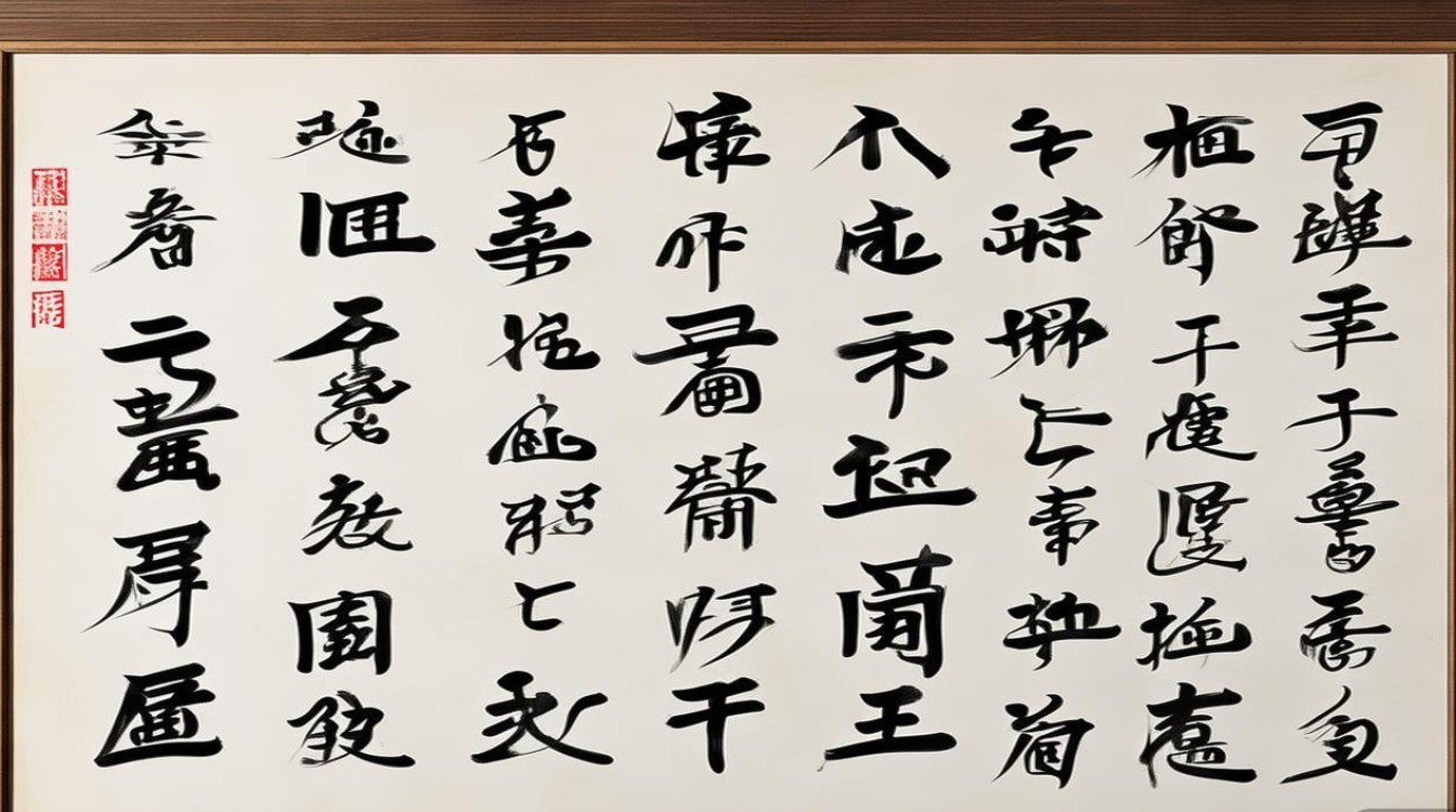 作鸿书法