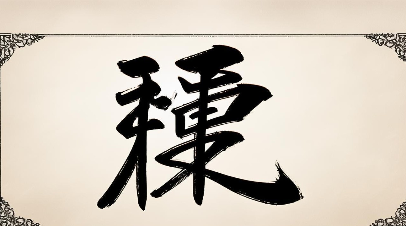 渠字书法