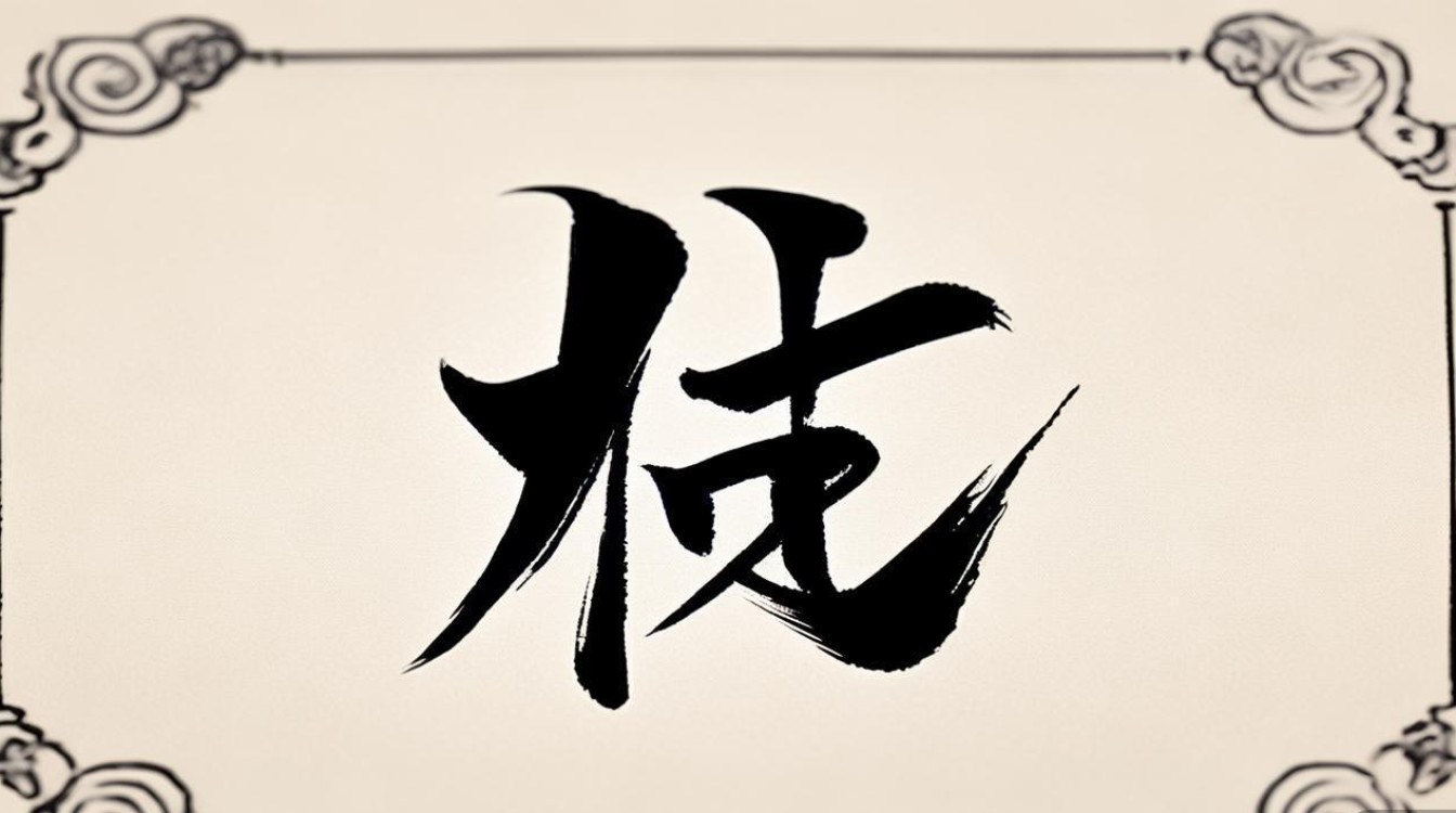 渠字书法