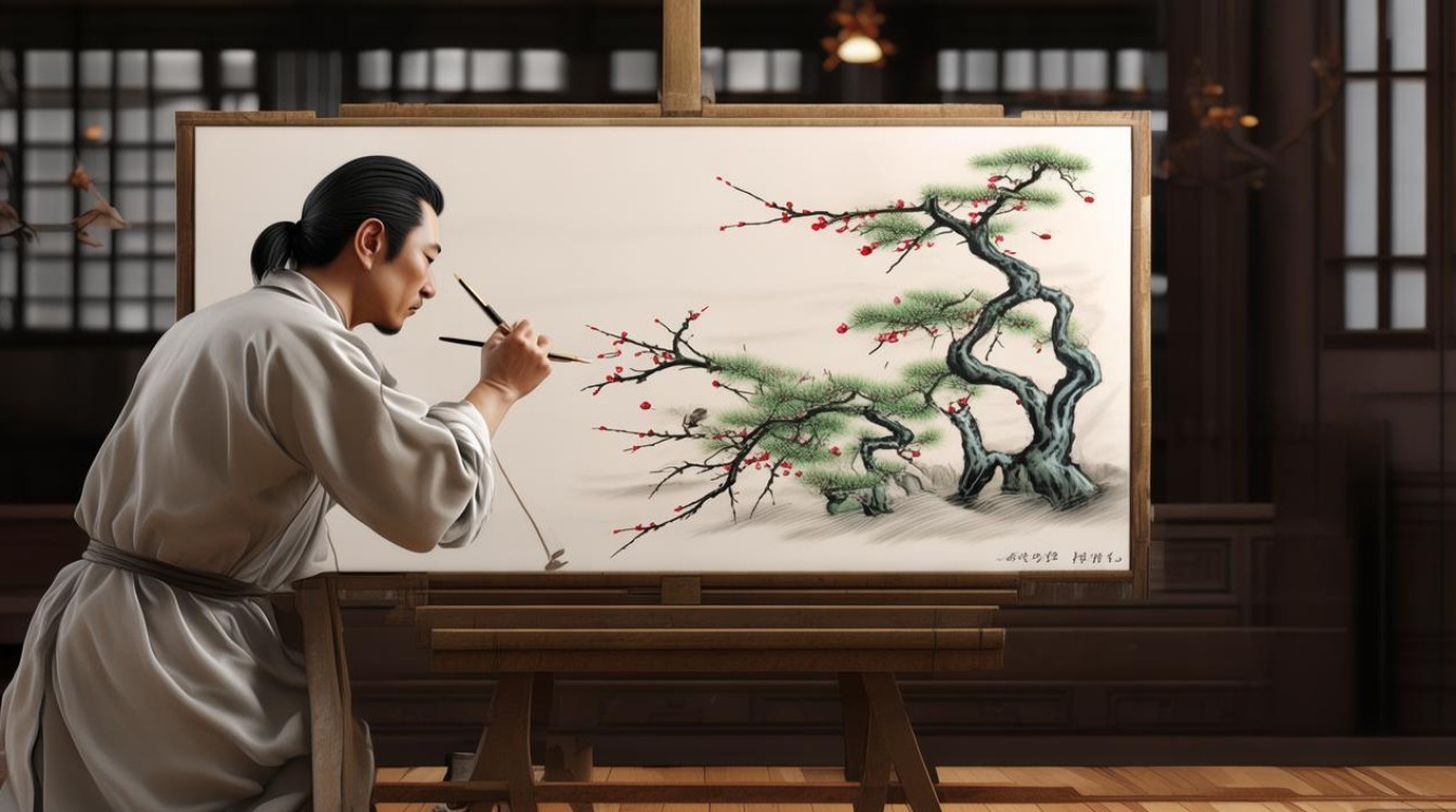 松竹梅画家
