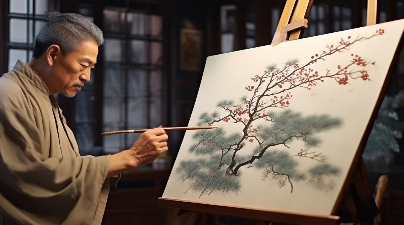 松竹梅画家