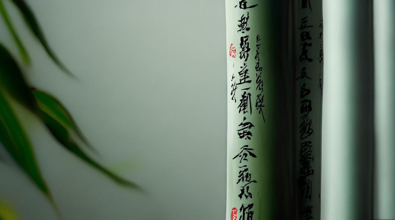 瘦竹书法