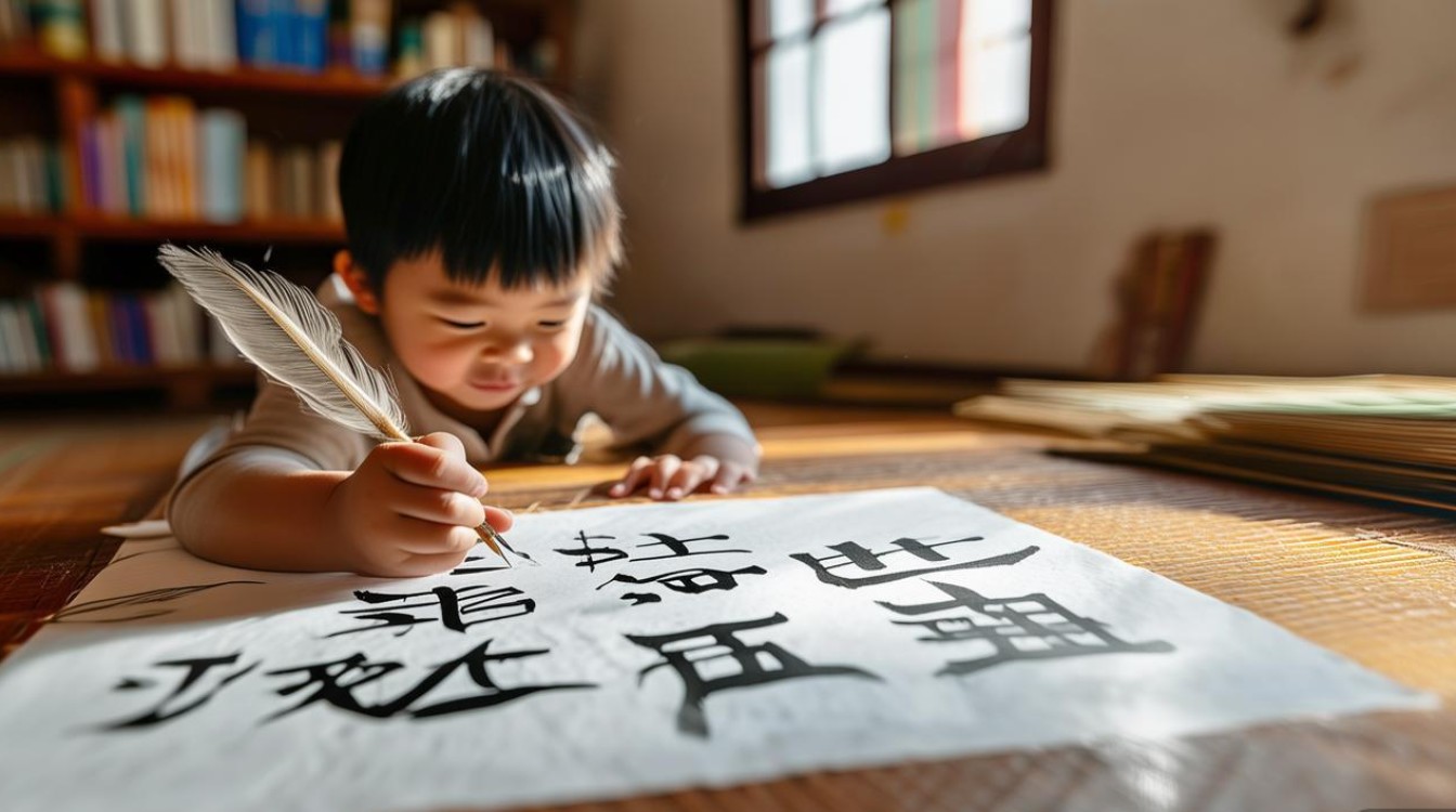 儿童书法图片