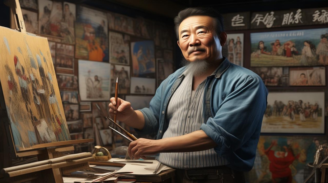 画家王明旨