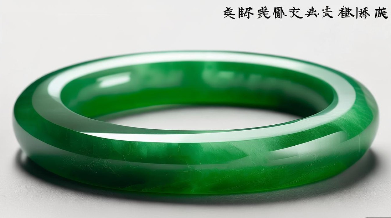 有色根的翡翠手镯