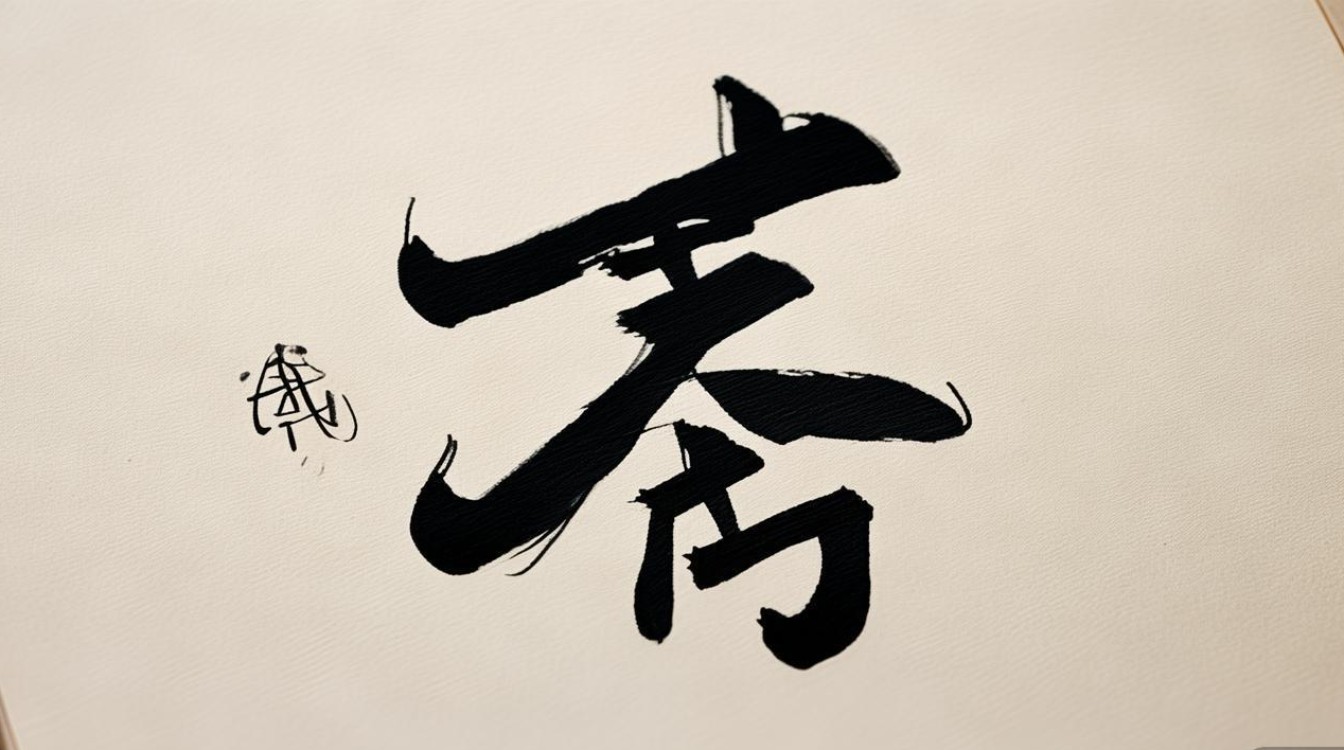 啊字书法