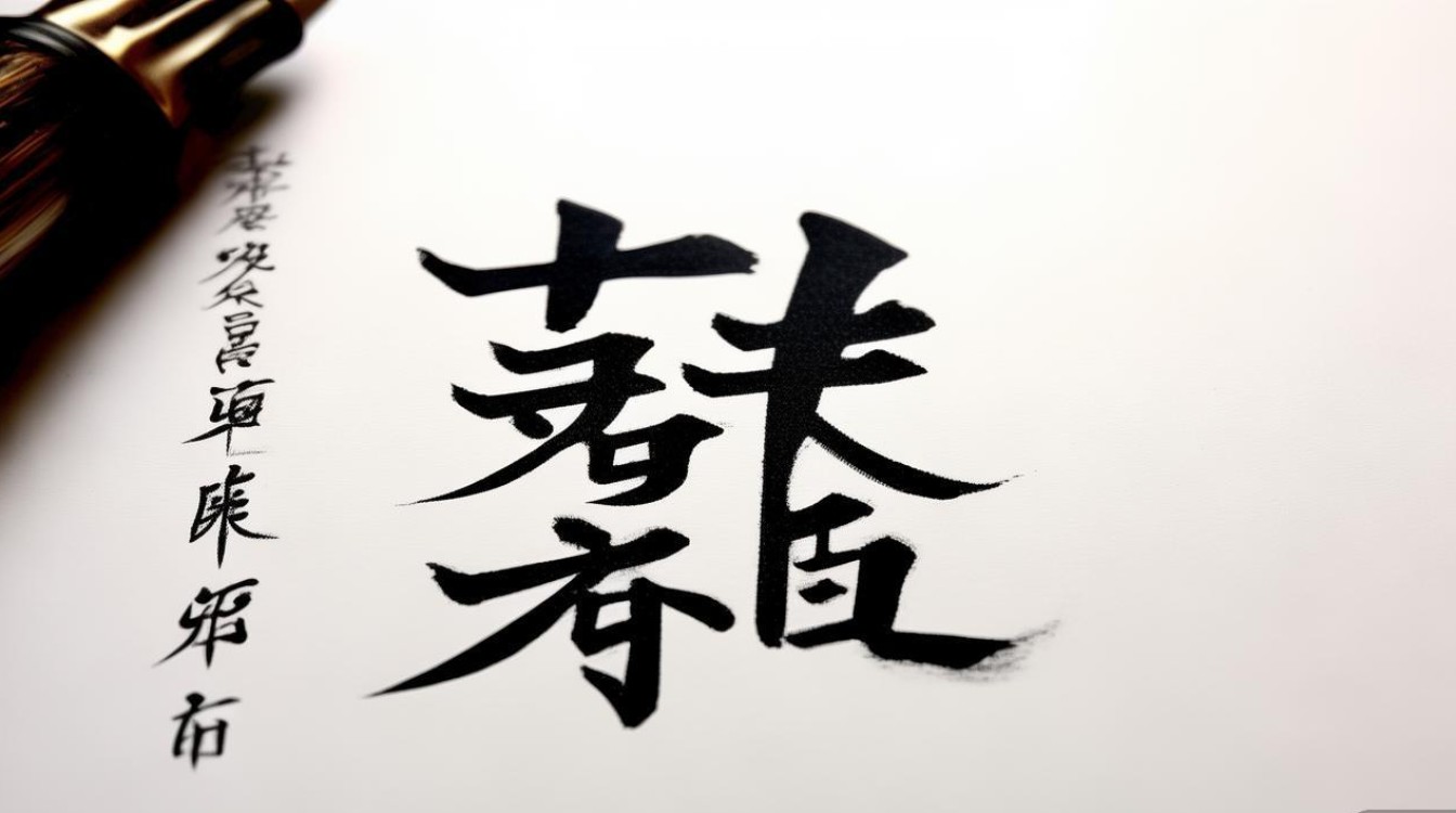 誓字书法