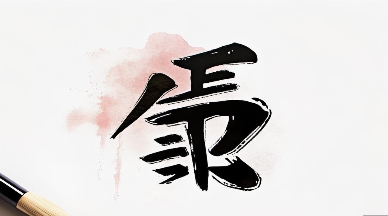 誓字书法