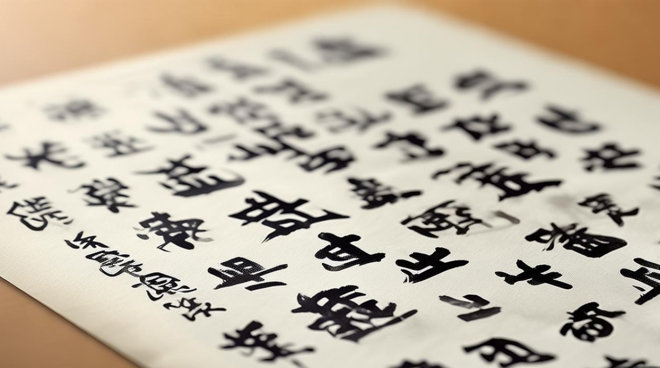 书法双钩字