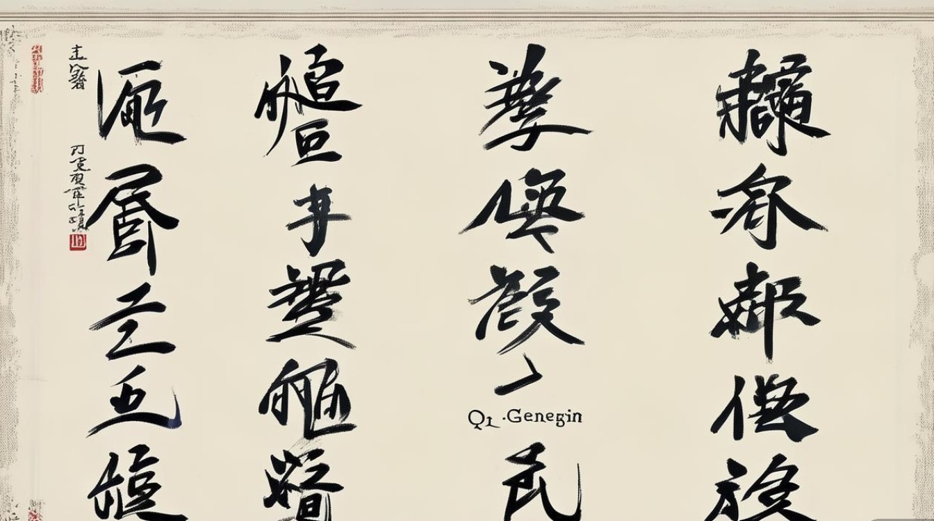齐庚寅书法