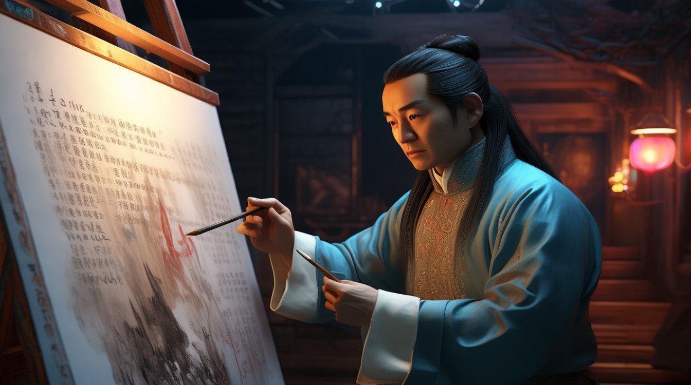 书画家华灯