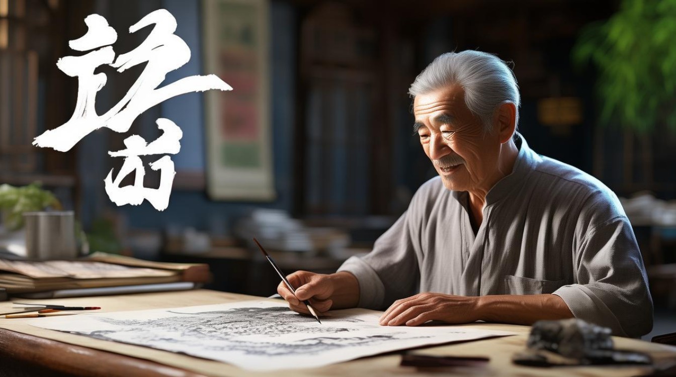 带喜字画家