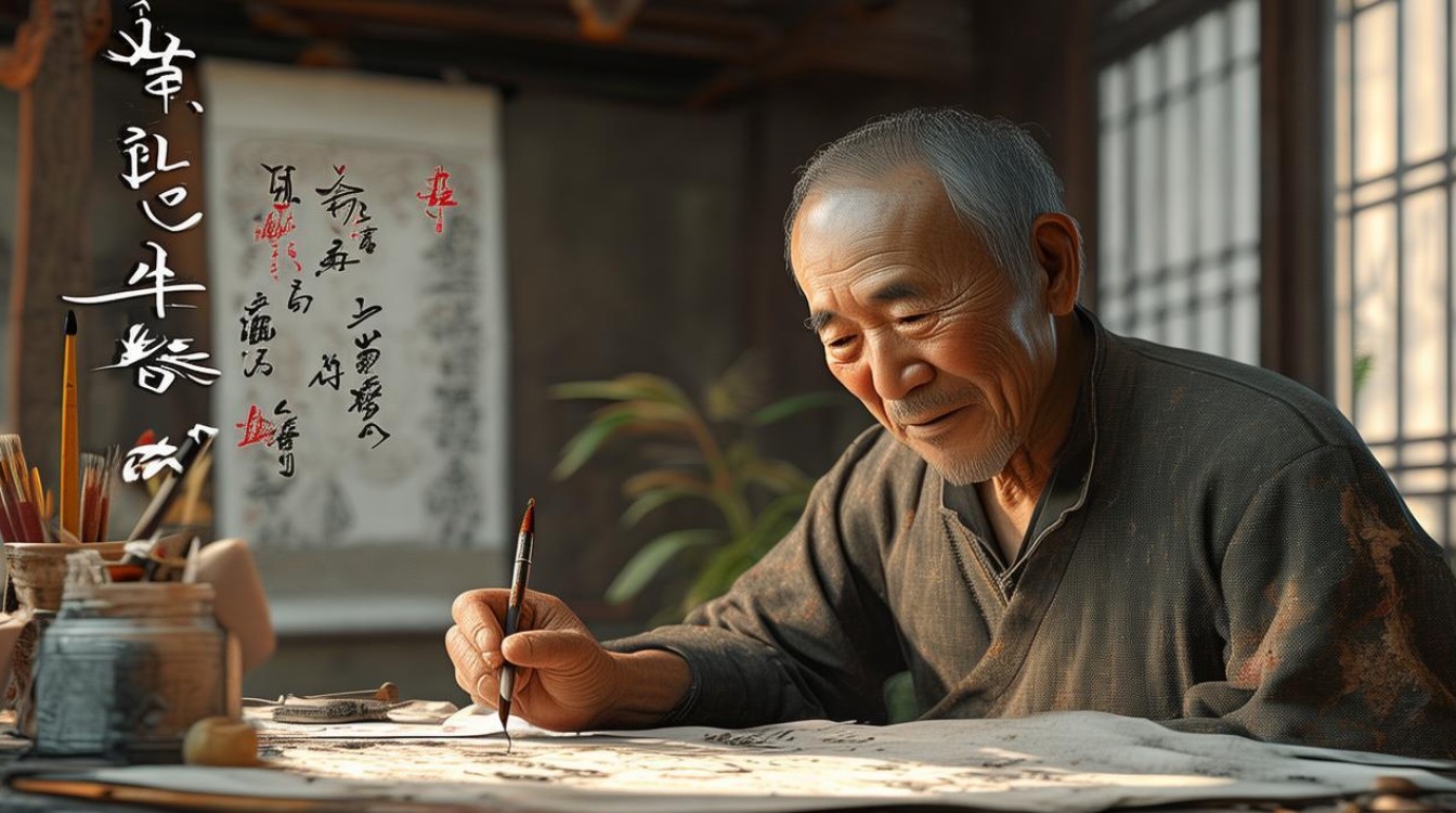 带喜字画家