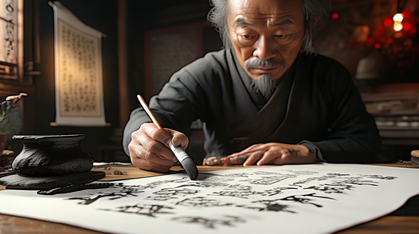 守砚古画家