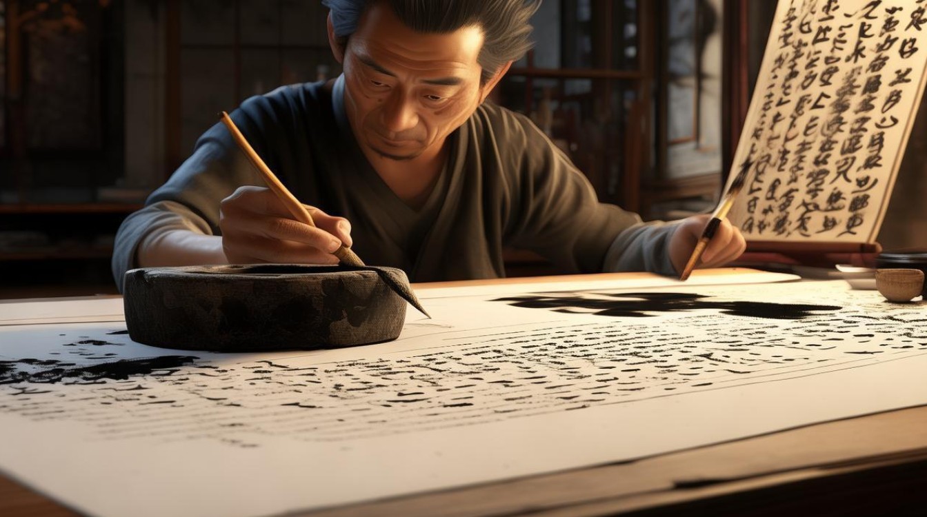 守砚古画家