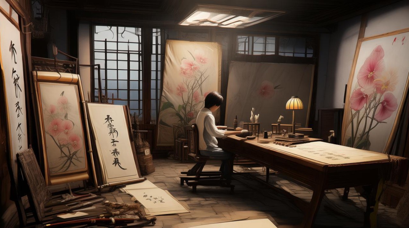 幽兰书画家