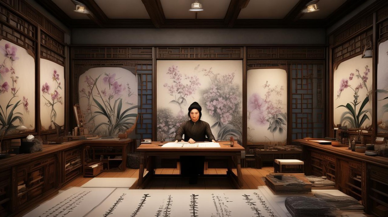 幽兰书画家
