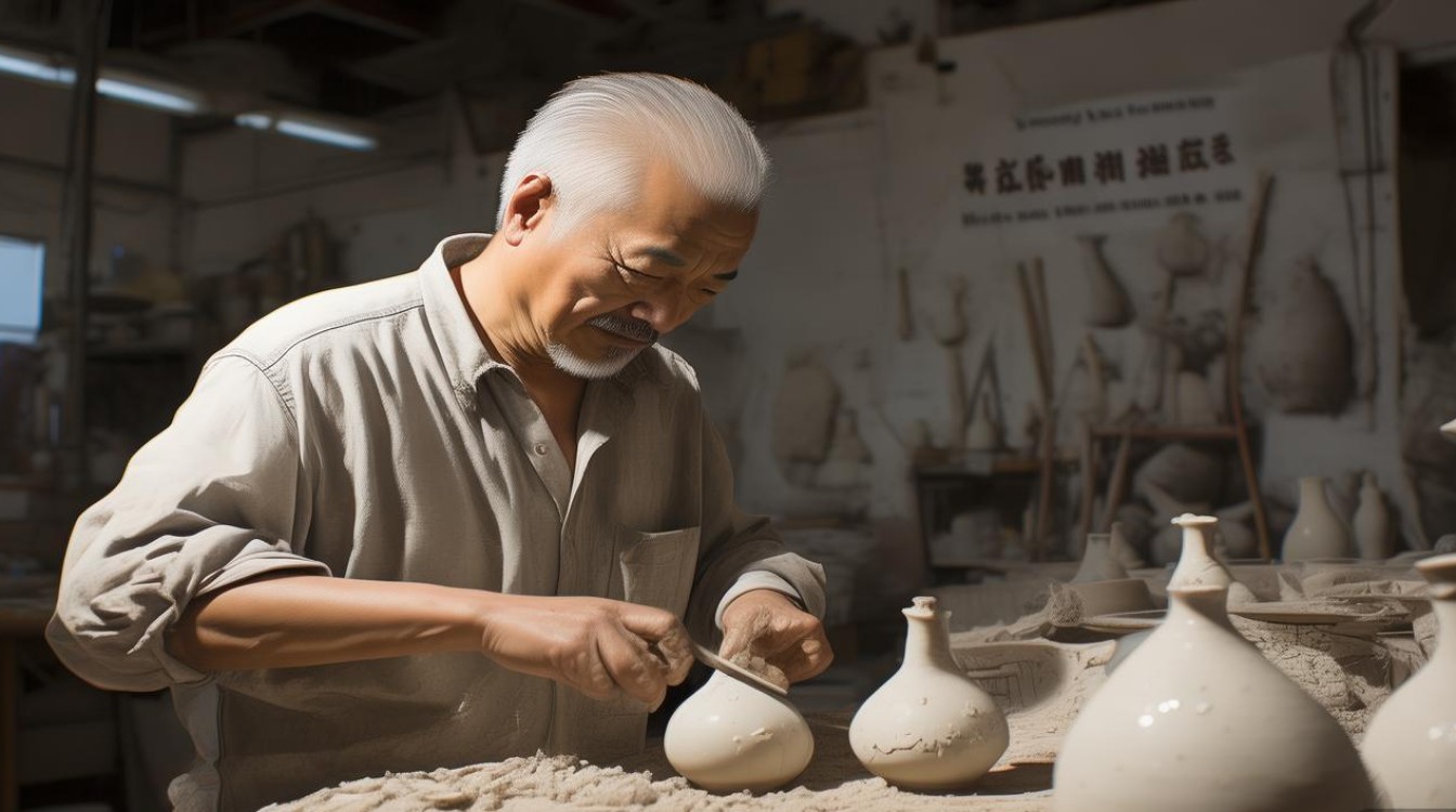 瓷画家汪新屋