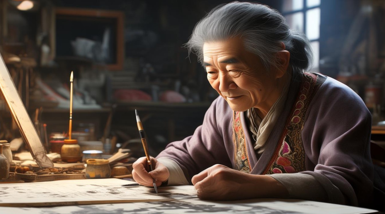 宵马的画家