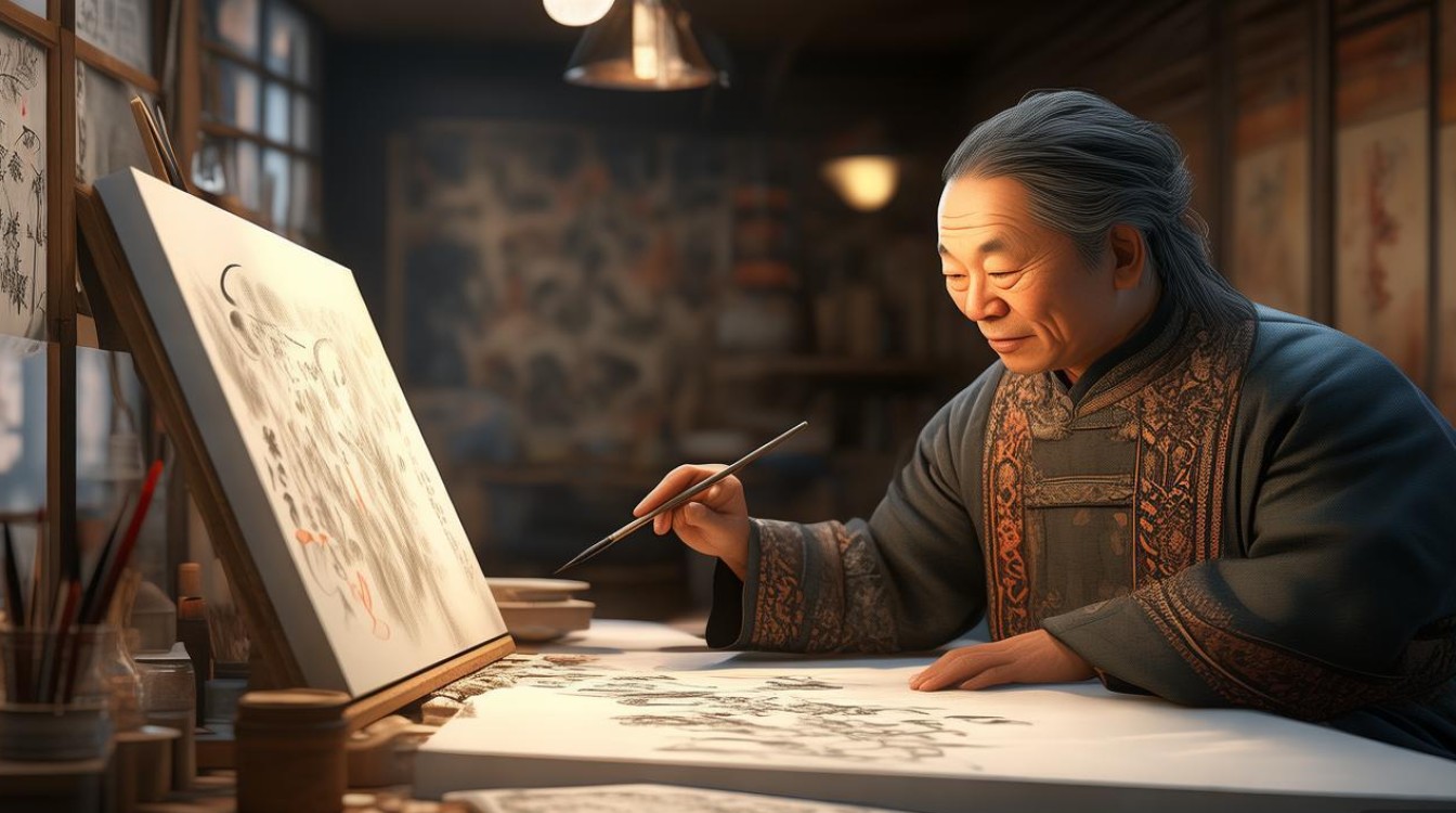 宵马的画家