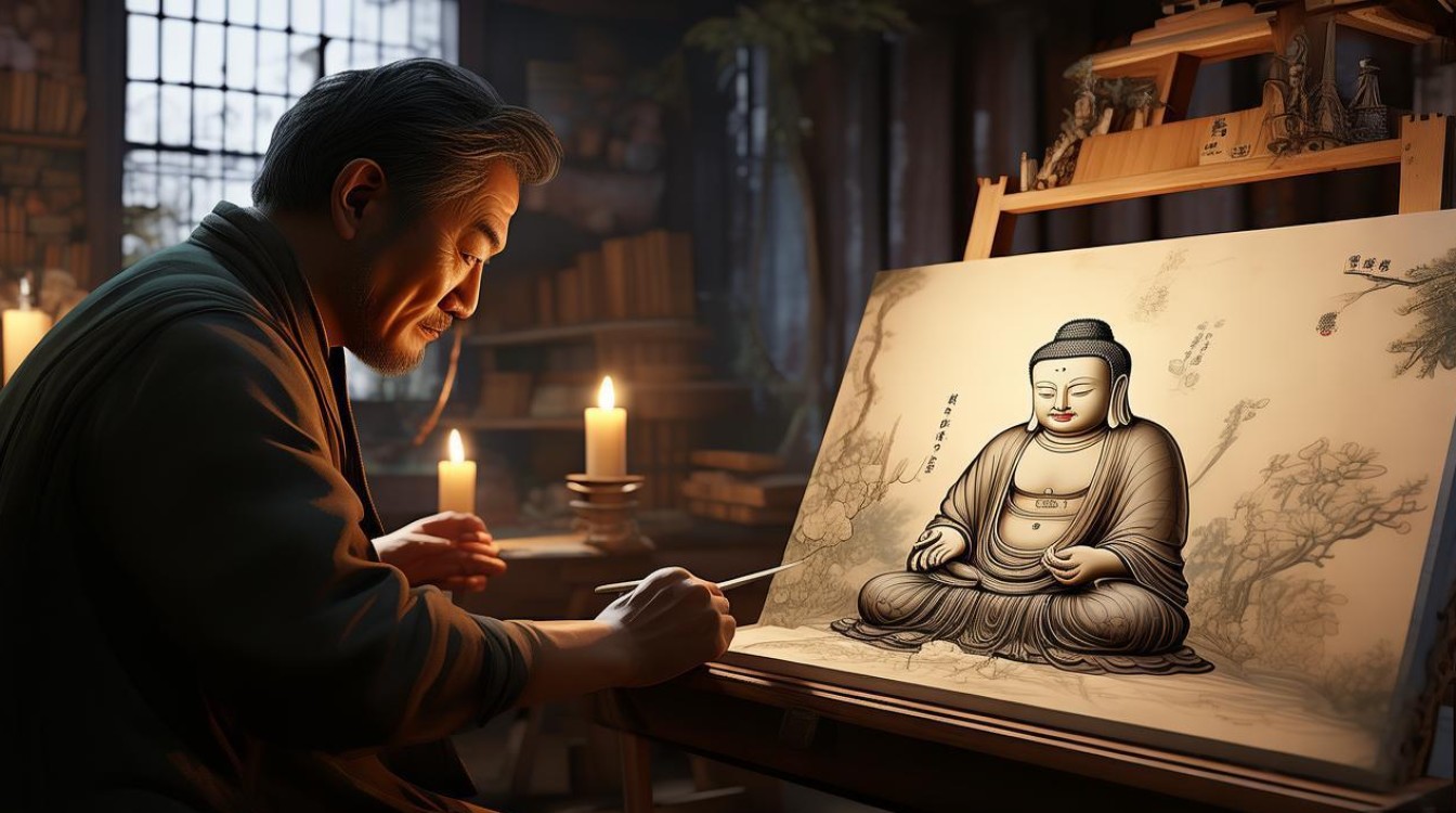 曰本佛像画家
