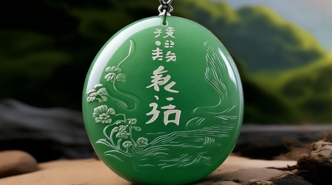 翡翠雕刻平安扣