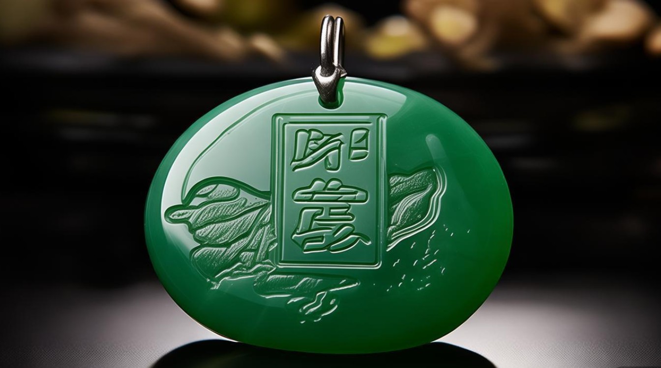 翡翠雕刻平安扣