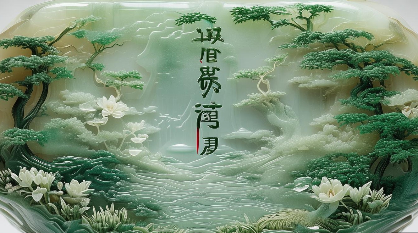 翡翠雕刻摆件图片